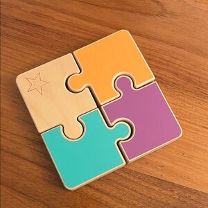 Lovevery colorful Montessori puzzle toy
